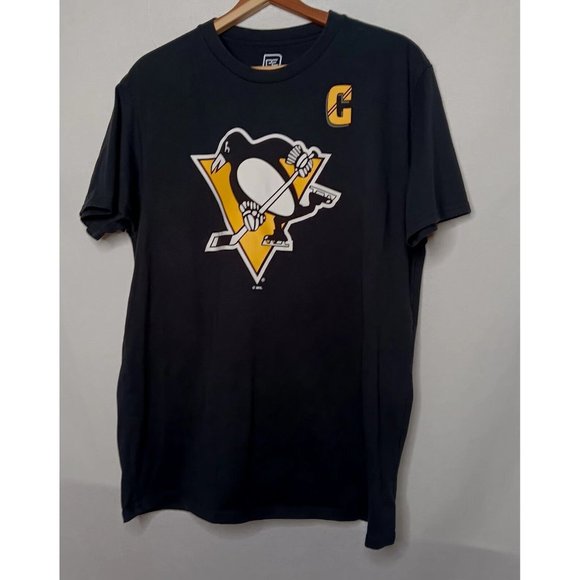Pittsburgh Penguins Sidney Crosby Men Large T Shirt Black Pro Edge NHL Hockey - Picture 4 of 8